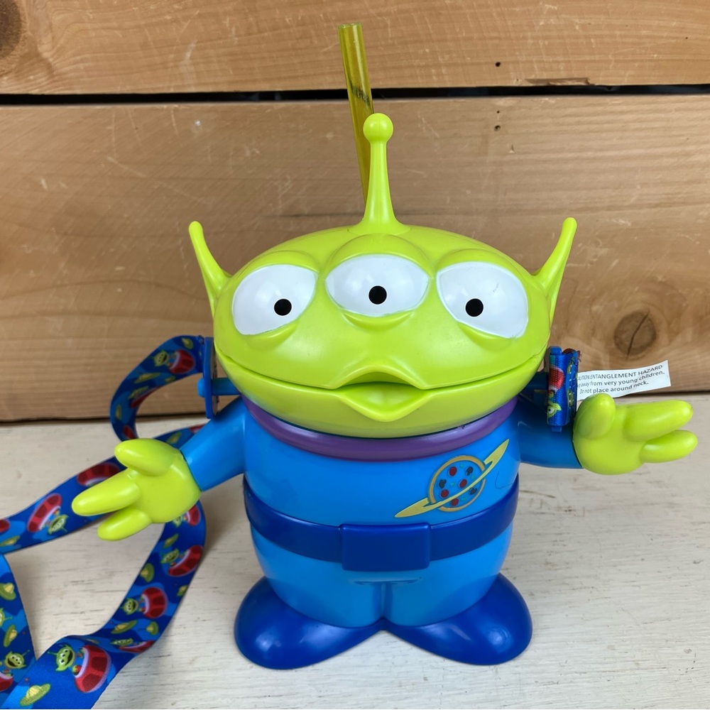 Disney Green and Blue Three-Eyed Alien Sipper Cup